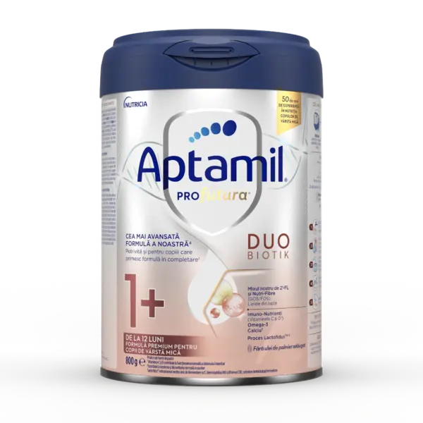 Formula premium pentru copii de 1-2 ani PRO Futura DUO-BIOTIK 1+, 800g, Aptamil
