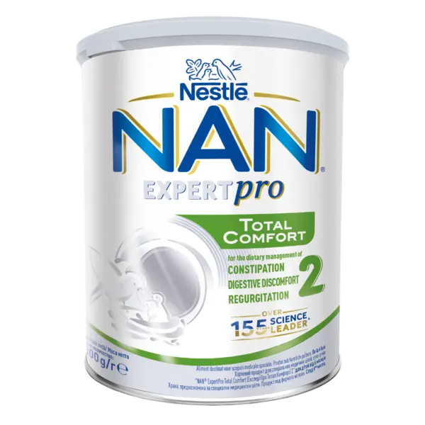 Formula speciala de lapte praf Nan Expert Pro Total Confort 2, 800g, Nestle