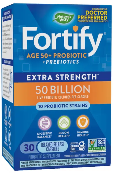 Fortify Extra Strength Probiotic 50 Billion Age 50+, 30 capsule, Nature's Way