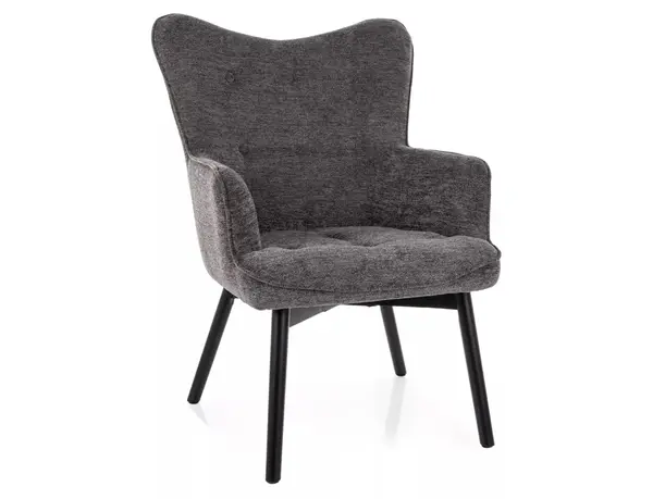 Fotoliu Carmen gri/negru mat Raven15