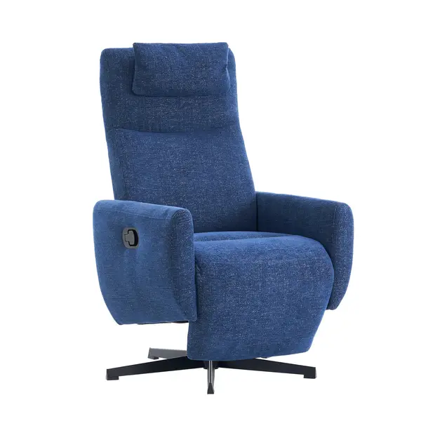 Fotoliu confortabil cu funcție de relaxare, Albastru | Aosom Romania