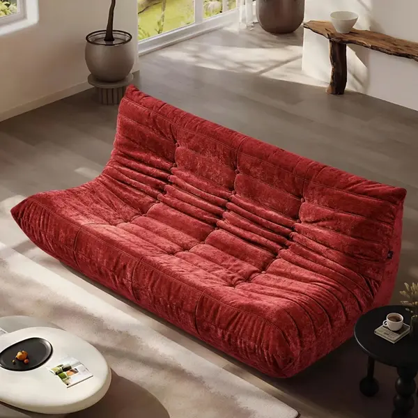 Fotoliu cu Sustinere Ergonomica Nobile HD Foam, Catifea, Bordo