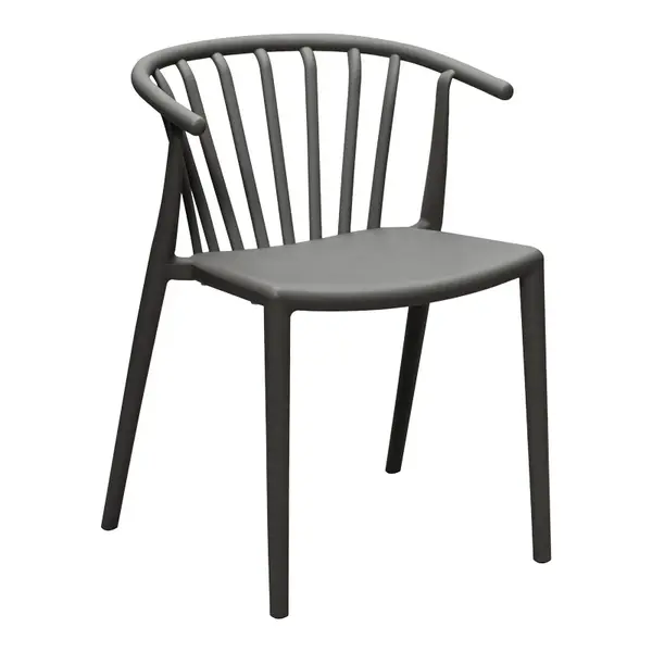 Fotoliu de gradina Armchair, Gri inchis, 55x53x73 cm