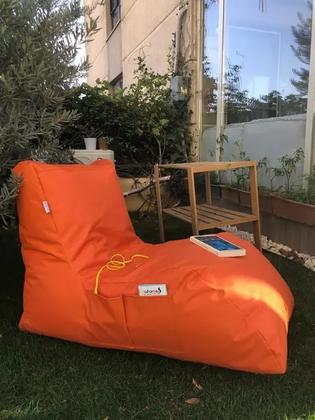Fotoliu de gradina puf beanbag Daybed Portocaliu