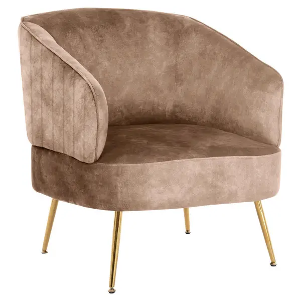 Fotoliu din textil, taupe