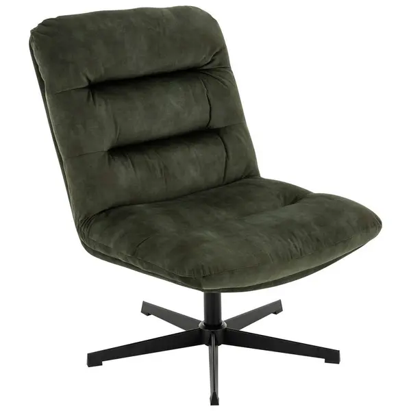 Fotoliu din textil, verde