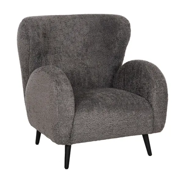 Fotoliu DURHAS BOUCLE - Grey