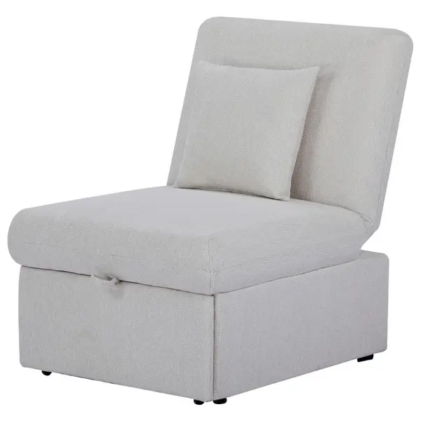 Fotoliu Extensibil, textil, bej