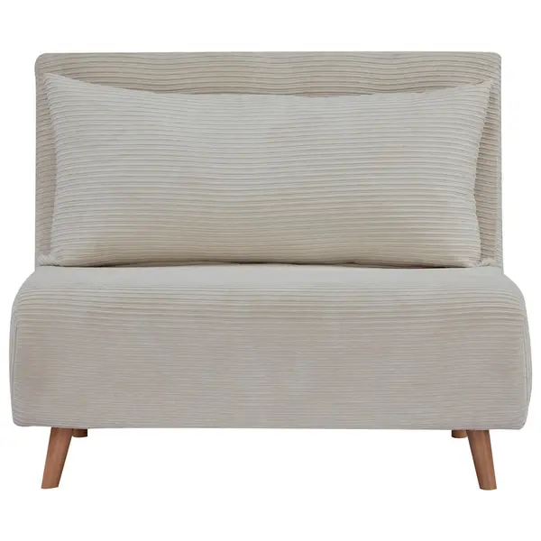 Fotoliu Extensibil, textil, crem