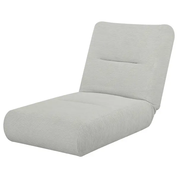 Fotoliu Extensibil, textil, gri deschis