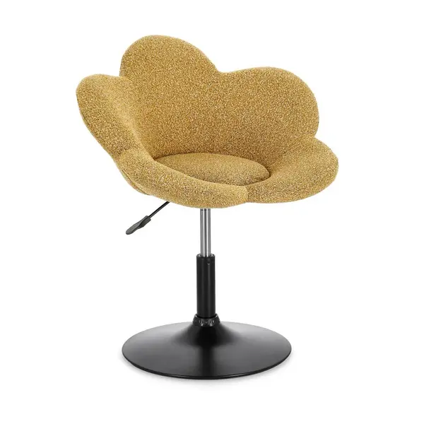 Fotoliu FLEUR BLACK - Mustard