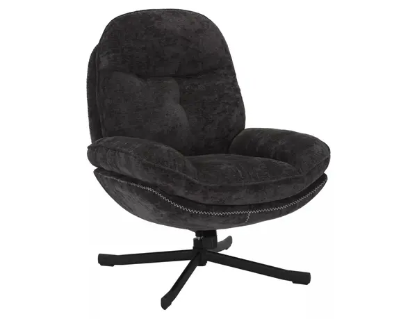 Fotoliu Harper negru/negru Tap.242