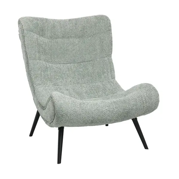 Fotoliu JAFAS BOUCLE - Verde menta