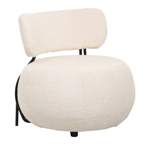 Fotoliu KREYSLER BOUCLE CREAM - Cream