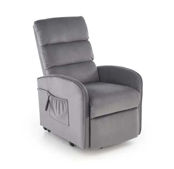 Fotoliu Maroni velvet gri H103 cm