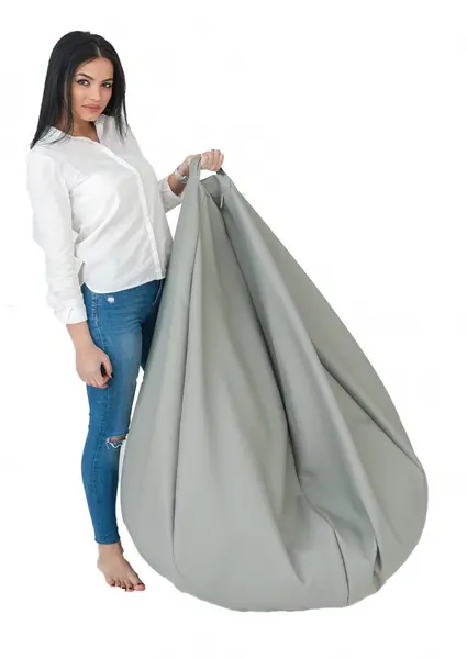 Fotoliu mediu nirvana grande mozaic piele eco umplut cu perle polistiren beanbag marca Pufrelax