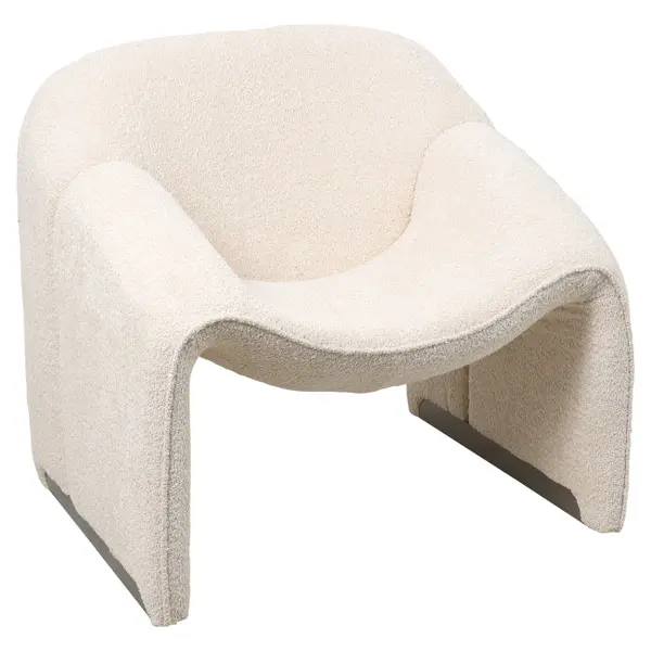 Fotoliu MEMPHIS BOUCLE - Cream