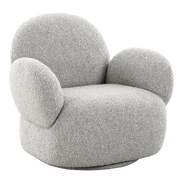 Fotoliu MERVASO BOUCLE - Grey