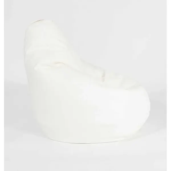 Fotoliu Nirvana Hobbit Pufrelax, Material Piele ecologica - Alb