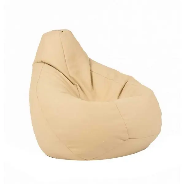 Fotoliu Nirvana Hobbit Pufrelax, Material Piele ecologica - Nude