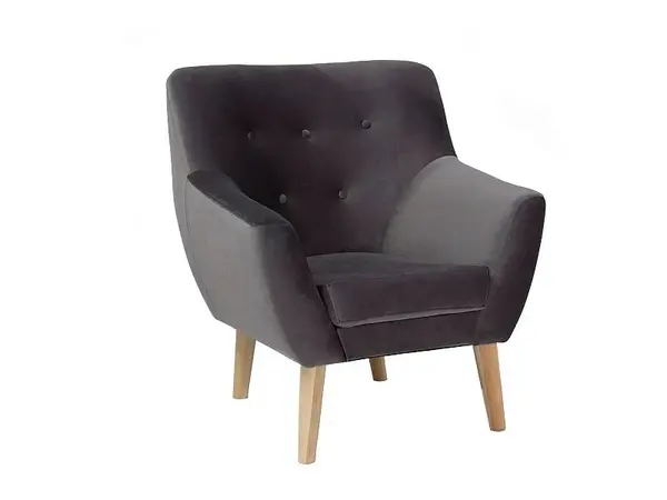 Fotoliu Nordic 1 velvet gri/fag Blu14
