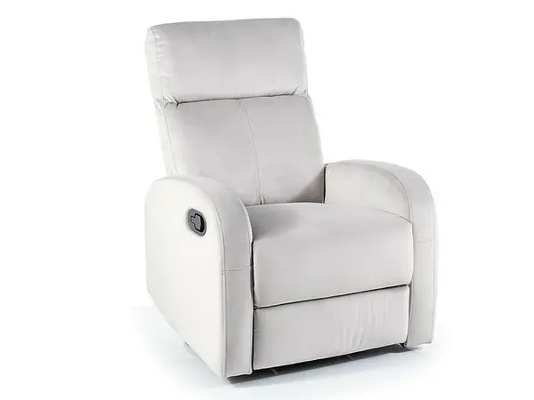 Fotoliu Olimp velvet gri deschis Blu03