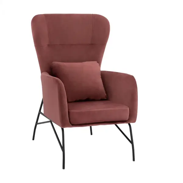 Fotoliu OMELY VELVET - Roz