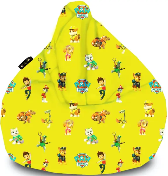 Fotoliu Puf Barbaron - PAW Patrol, galben