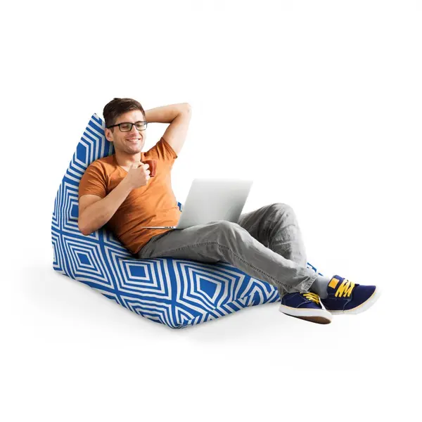 Fotoliu Puf Bean Bag tip Lounge Diamond blue