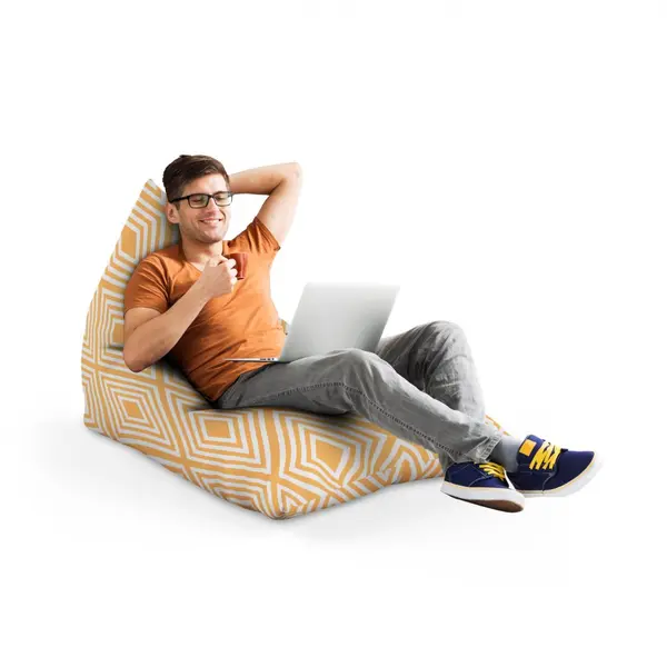 Fotoliu Puf Bean Bag tip Lounge Diamond orange
