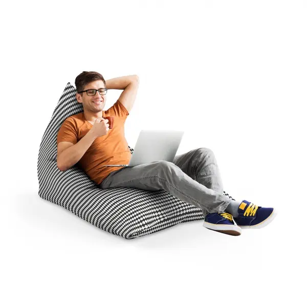 Fotoliu Puf Bean Bag tip Lounge Scandinavian black