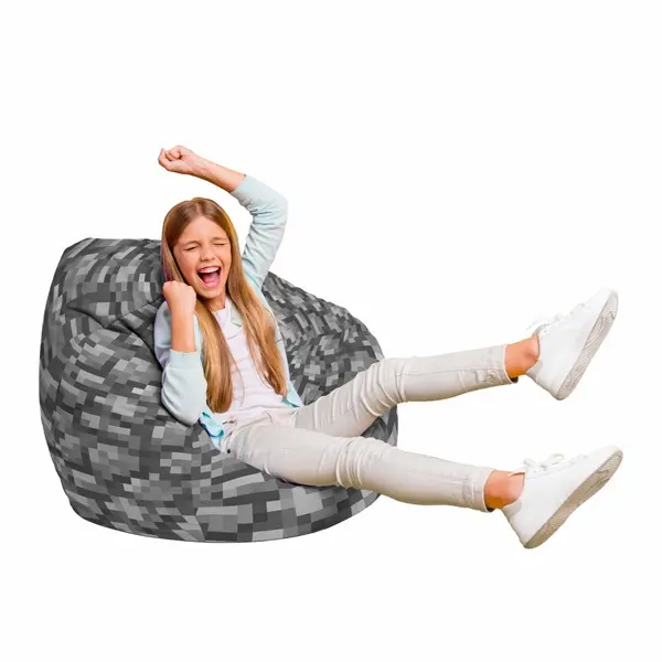Fotoliu Puf Bean Bag tip Para L Minecraft piatra