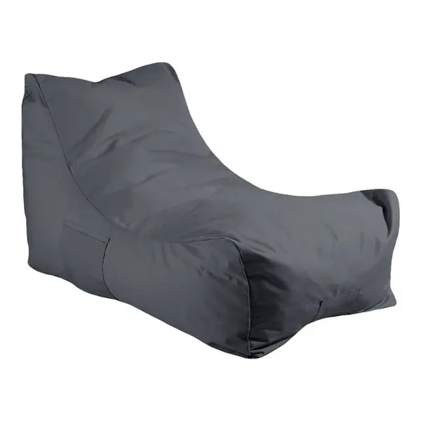 Fotoliu puf (beanbag) de gradina, Otenda, Gri, 67x110x65 cm
