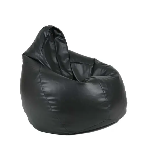 Fotoliu puf copii, Nirvana Light Pufrelax, Material Piele ecologica - Negru