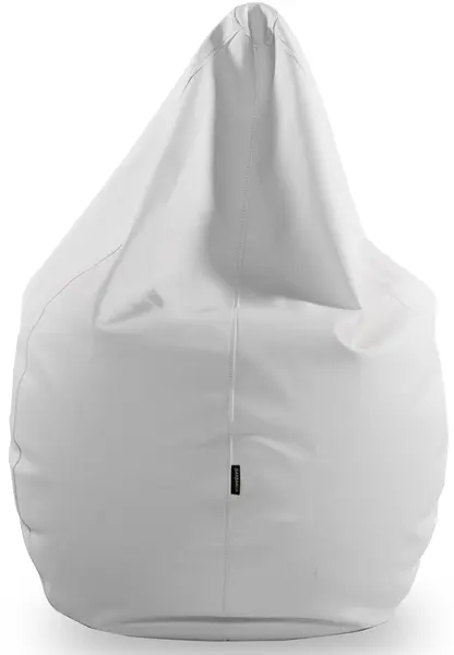 Fotoliu puf mediu Barbaron Soft - Piele ecologică, alb