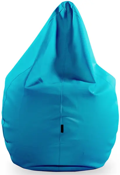 Fotoliu puf mediu Barbaron Soft - Piele ecologică, albastru