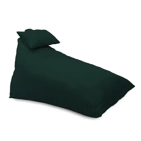 Fotoliu puf, Pufrelax Kudos, perna inclusa, Material Impermeabil - Verde inchis