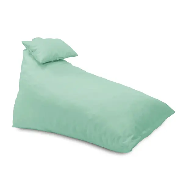 Fotoliu puf, Pufrelax Kudos, perna inclusa, material impermeabil - Verde menta