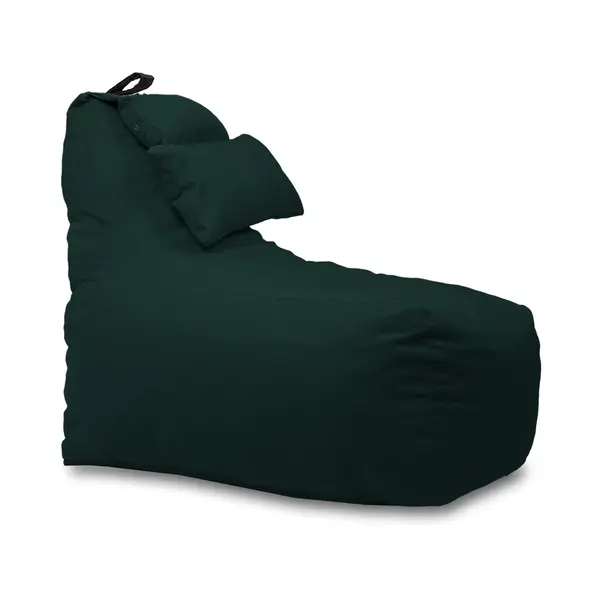 Fotoliu puf, Pufrelax Miraggio, perna inclusa, Material Impermeabil - Verde inchis