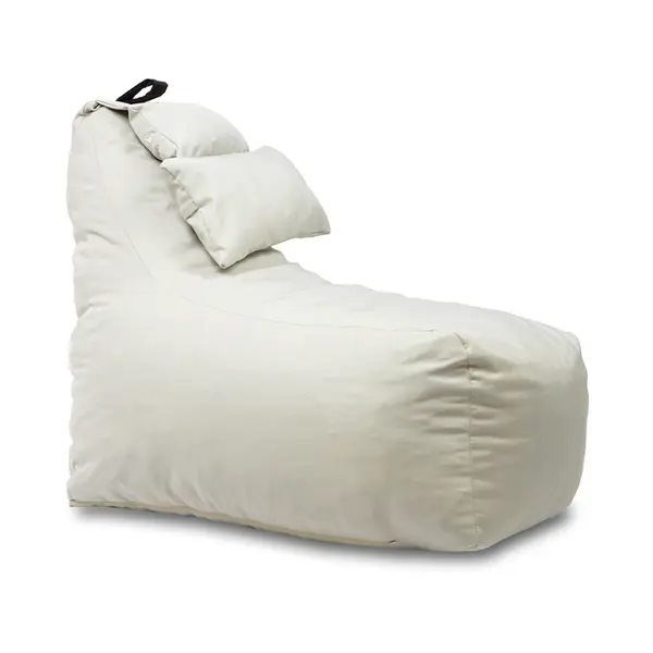 Fotoliu puf, Pufrelax Miraggio, perna inclusa, material impermeabil - Crem