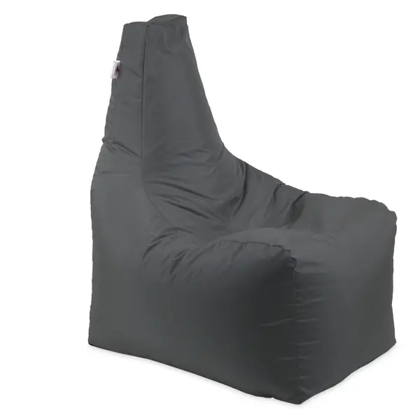 Fotoliu puf, Sunlounger EVO XL, umplutura de burete Memory Mix, material impermeabil - Gri inchis