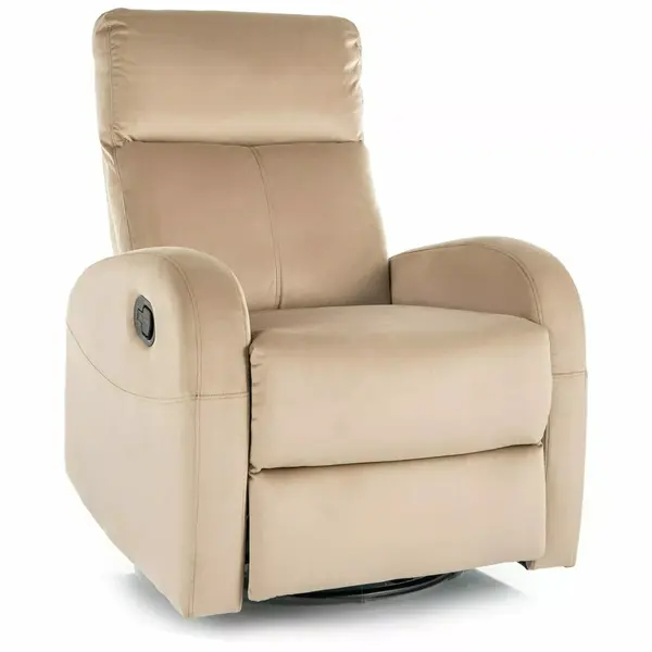 Fotoliu rabatabil OLIVIA VELVET - Beige