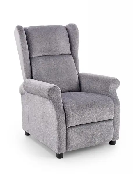 Fotoliu recliner cu functie de masaj Agustin M stofa gri