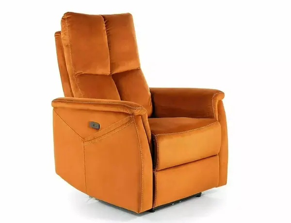 Fotoliu recliner cu functie de masaj Neptun M velvet cinnamon Blu4215