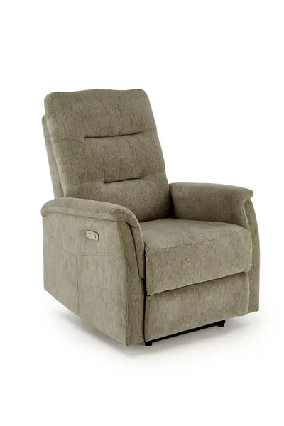 Fotoliu recliner Jamal stofa olive H105 cm