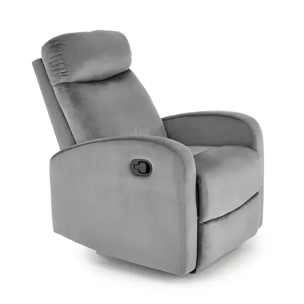 Fotoliu recliner Wonder velvet gri H98 cm