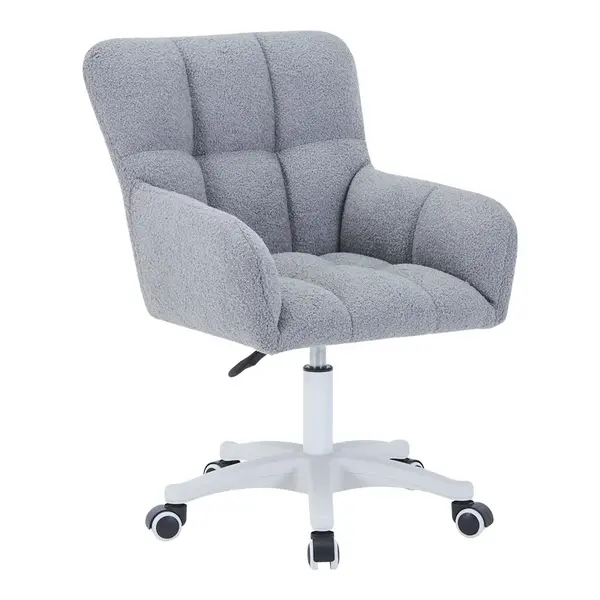 Fotoliu rotativ Givole, Pako World, Textil, Gri, 55x50x76-86 cm
