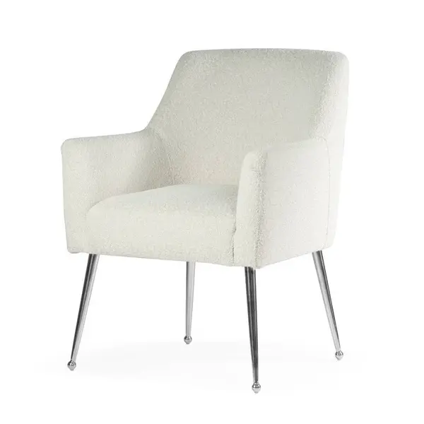 Fotoliu tapitat Amadeus silver – H90 cm