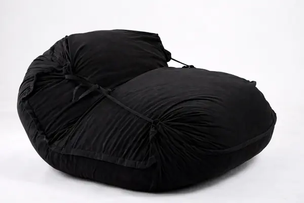 Fotoliu tip Perna Magic Pillow XXL, Material Textil - Black Velvet