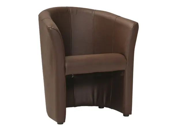 Fotoliu TM-1 piele ecologica maro inchis/wenge EK18
